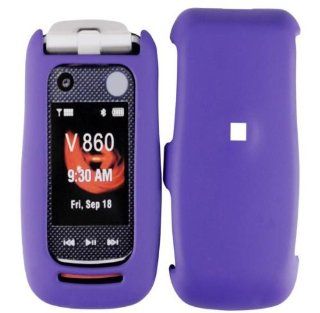 Dark Purple Hard Case Cover for Motorola Barrage V860 Cell Phones & Accessories