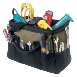 Custom Leathercraft 16 in. Large 22 Pocket BigMouth® Tool Bag   Tool Boxes