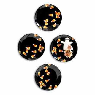 Tag Halloween Candy Corn Appetizer Plates   Set of 4   Halloween