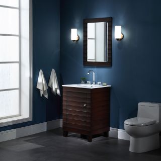 Xylem Wave 25 in. Single Bathroom Vanity with Undermount Sink and Optional Mirror   Single Sink Bathroom Vanities