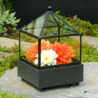H. Potter Square Terrarium with Ball Top   Greenhouses