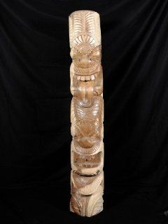 ULTIMATE TIKI POLE 5FT W/ MAORI TONGUE   Other Home Decor Accents