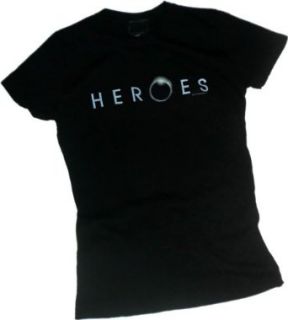NBC's Heroes Logo Crop Sleeve Fitted Juniors T Shirt, X Large Clothing