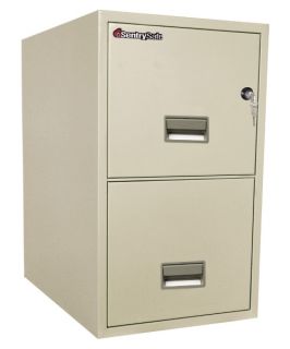 SentrySafe T2531 Water Resistant 2 Drawer Letter Vertical Filing Cabinet   File Cabinets