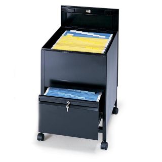 Locking Mobile Tub Filing Cabinet with Drawer Letter Size   File Cabinets