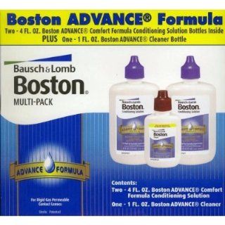 Baush & Lomb Boston Advance Comfort Formula for Rigid Gas Permeable Contact Lenses   Two 4 oz Bottles Plus 1 oz Cleaner Health & Personal Care