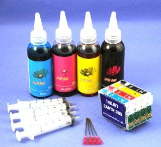 Inkxpro Brand Refillable Ink Cartridges T126 Ciss with 400ml High Quality Uv Dye Ink for Epson Workforce 840 workforce 845 Printers