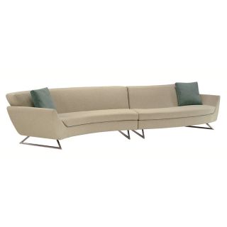 Lazar Lugano Upholstered Sectional Sofa with Accent Pillows   Sectional Sofas