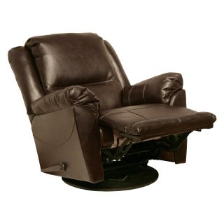 Catnapper Maverick Chaise Leather Swivel Glider Recliner   Recliners