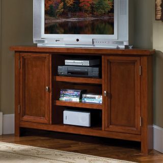 Home Styles Hanover Corner Entertainment TV Stand   Cherry Finish   TV Stands