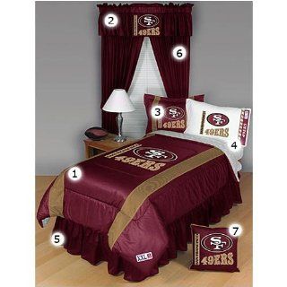 San Francisco 49ers Full Size Sideline Bedroom Set  Sports Related Merchandise  Sports & Outdoors