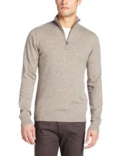 Christopher Fischer Men's 1/4 Zip Mock Neck, Putty, XX Large at  Mens Clothing store