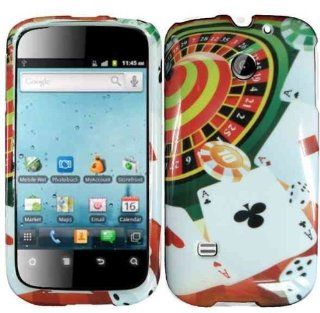 Poker Design Hard Case Cover for Straighttalk Huawei Ascend 2 II M865C Cell Phones & Accessories