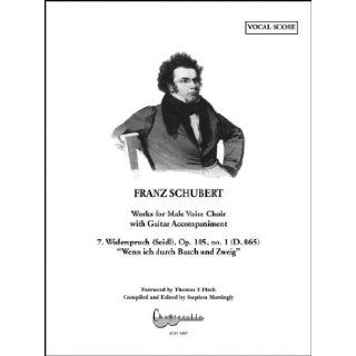 Franz Schubert   Widerspruch (Seidl) Op. 105/1 D. 865  Vocal Score Assorted 9790204752072 Books