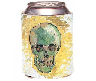 Rikki KnightTM Van Gogh Art Skull Design Drinks Cooler Neoprene Koozie Cold Beverage Koozies Kitchen & Dining