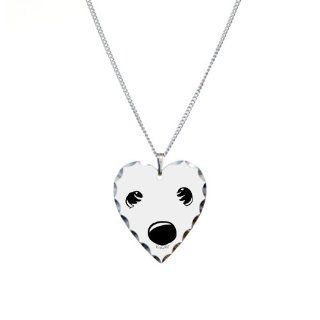  Westie Face Necklace Heart Charm Pendant Necklaces Jewelry