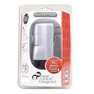 Wireless Gear 4DC866 AC/DC Power Adapter w/3 Power Tips (Silver)   Charge Your LG Cell Phone at Home Cell Phones & Accessories