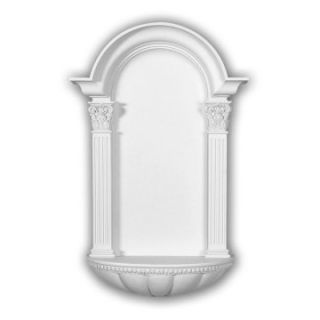 Egg and Dart Fluted Surface Mount Niche   27.5W x 42.25H in.   Wall Decor