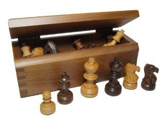 Drueke 843.00 Walnut Box with 2.5 Inch Players Rosewood Chessmen Sports & Outdoors