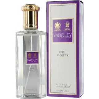 Yardley April Violetsn Eau de Toilette Spray for Women, 4.2 Ounce  Violet Perfume  Beauty