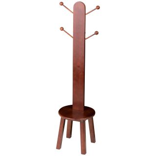 Gift Mark Standing Coat Rack and Stool   Specialty Chairs