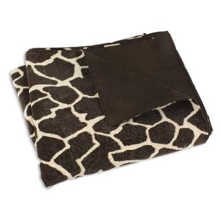 Chooty & Co Giraffe Brown and Tan 26 x 40 in. Super Soft Blanket   Accessories