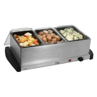 Maxi Matic Elite Gourmet Stainless Steel Personal Buffet Server   Food Warmers