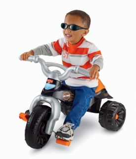 Fisher Price Harley Tough Trike Big Wheel Riding Toy   Tricycles & Bikes