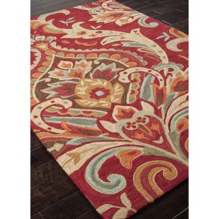 Jaipur Brio Brocade Transitional Floral Pattern Polyester Tufted Rug   Area Rugs