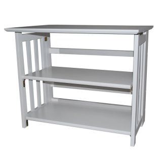 The Mission Style TV Stand   White   TV Stands