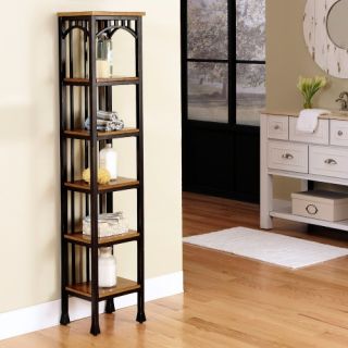 Home Styles Modern Craftsman 6 Tier Tower   Oak / Brown   Bookcases