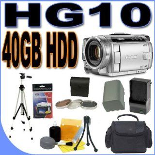 Canon HG10 40GB Hard Disk Drive HDD Digital Camcorder w/ 10x Opt  Camera & Photo