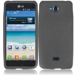 For LG Spirit 4G MS870 Silicone Jelly Skin Cover Case Smoke Accessory Cell Phones & Accessories