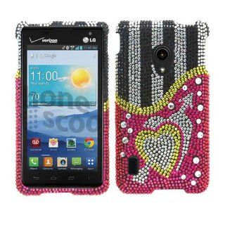 Lg Lucid 2 Vs870 Bling Case Accessory Snap on Protector Accessory Cell Phones & Accessories