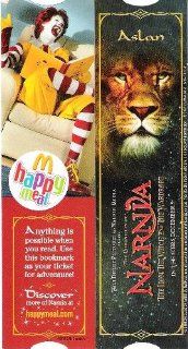 Chronicles of Narnia The Lion The Witch and The Wardrobe Movie Aslan McDonald's Happy Meal Promo Bookmark 