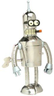 Futurama Bright n' Shiny Bender Wind Up Tin Robot Toys & Games