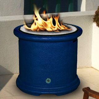 California Outdoor Concepts Island Chat Height Fire Pit   Deep Blue   Fire Pits