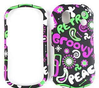For Samsung Intensity Ii U460 Retro Groovy Peace Matte Texture Case Accessories Cell Phones & Accessories