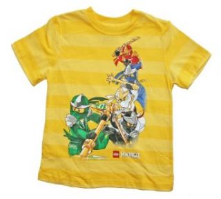 Lego Ninjago Boys Character T Shirt (8, Yellow) Fashion T Shirts Clothing