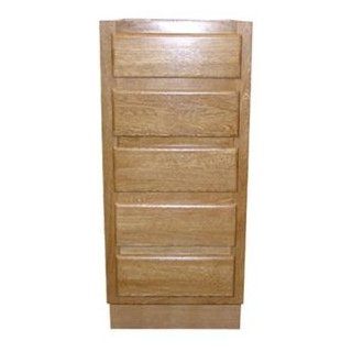 15" Oak 3Draw Unit   Wall Mounted Cabinets