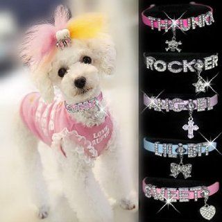 HOW'S YOUR DOG "Bling a licious" Name Me Personalized Necklace for Dogs and Cats   Size Small  Pet Necklaces 