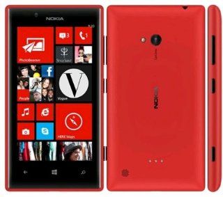 Nokia Lumia 720 Red Unlocked Quad Band GSM Smartphone   WCDMA 850/900/1900/2100 Cell Phones & Accessories