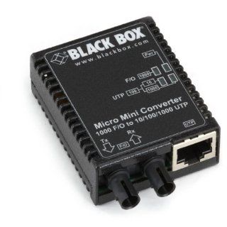 Micro Mini Media Converter, 10 /100 /1000 Mbps Copper to 1000 Mbps Duplex Fiber, Multimode, 850 nm, 0.5 km, ST Computers & Accessories