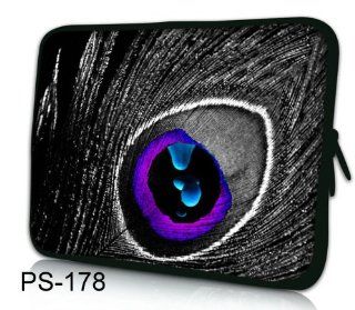 NEW Peacock feather Fashion design 9.7" 10" 10.1" 10.2" inch Neoprene Laptop Netbook Tablet Case Sleeve bag cover pouch For iPad 2, ipad3, ipad4/Asus EeePC 10 transformer/Acer Aspire one/Dell inspiron mini/Samsung N145/Toshiba/Kindle DX