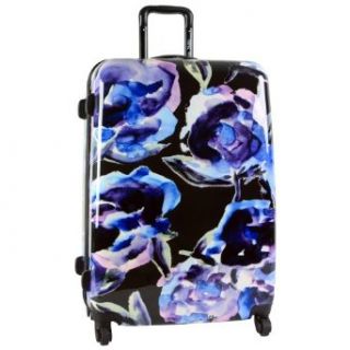 Ninewest Luggage Bombshell 28 Inch Hardside Spinner, Black Floral Print, One Size Clothing