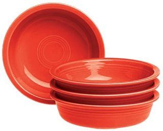 Fiesta Scarlet 851 19 Ounce Medium Bowls, Set of 4 Cereal Bowls Kitchen & Dining