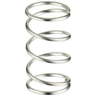 Stainless Steel 302 Compression Spring, 0.48" OD x .038" Wire Size x 0.875" Free Length (Pack of 5)