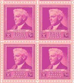 Luther Burbank Set of 4 x 3 Cent US Postage Stamps NEW Scot 876 