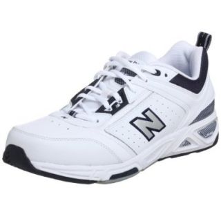 New Balance Men's MX855 Training Shoe, White/Navy, 18 D Cross Trainer Shoes Shoes