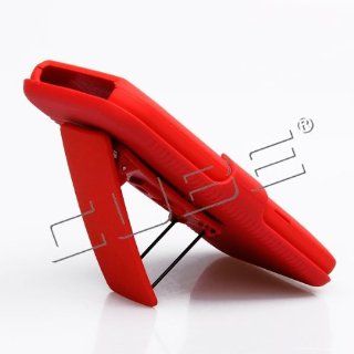 HOLSTER COVER FOR LG MARQUEE/IGNITE CASE STAND BELT CLIP RED AA02 LS 855 CELL PHONE ACCESSORY Cell Phones & Accessories